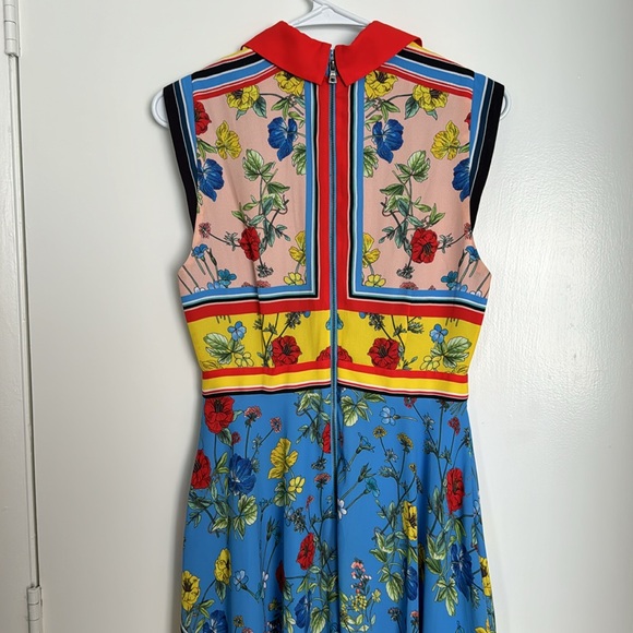 Alice Olivia Farrah collared handkerchief dress - Picture 5 of 12